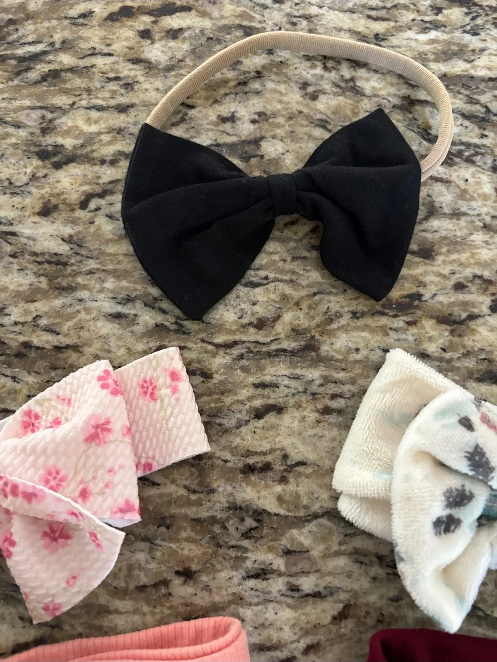 Baby girl headband/bow set